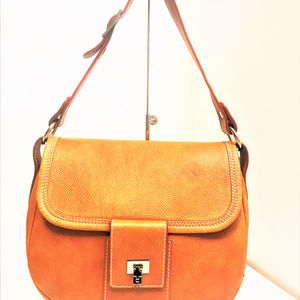 Lambertson Truex Bags Tan Top Leather Bag